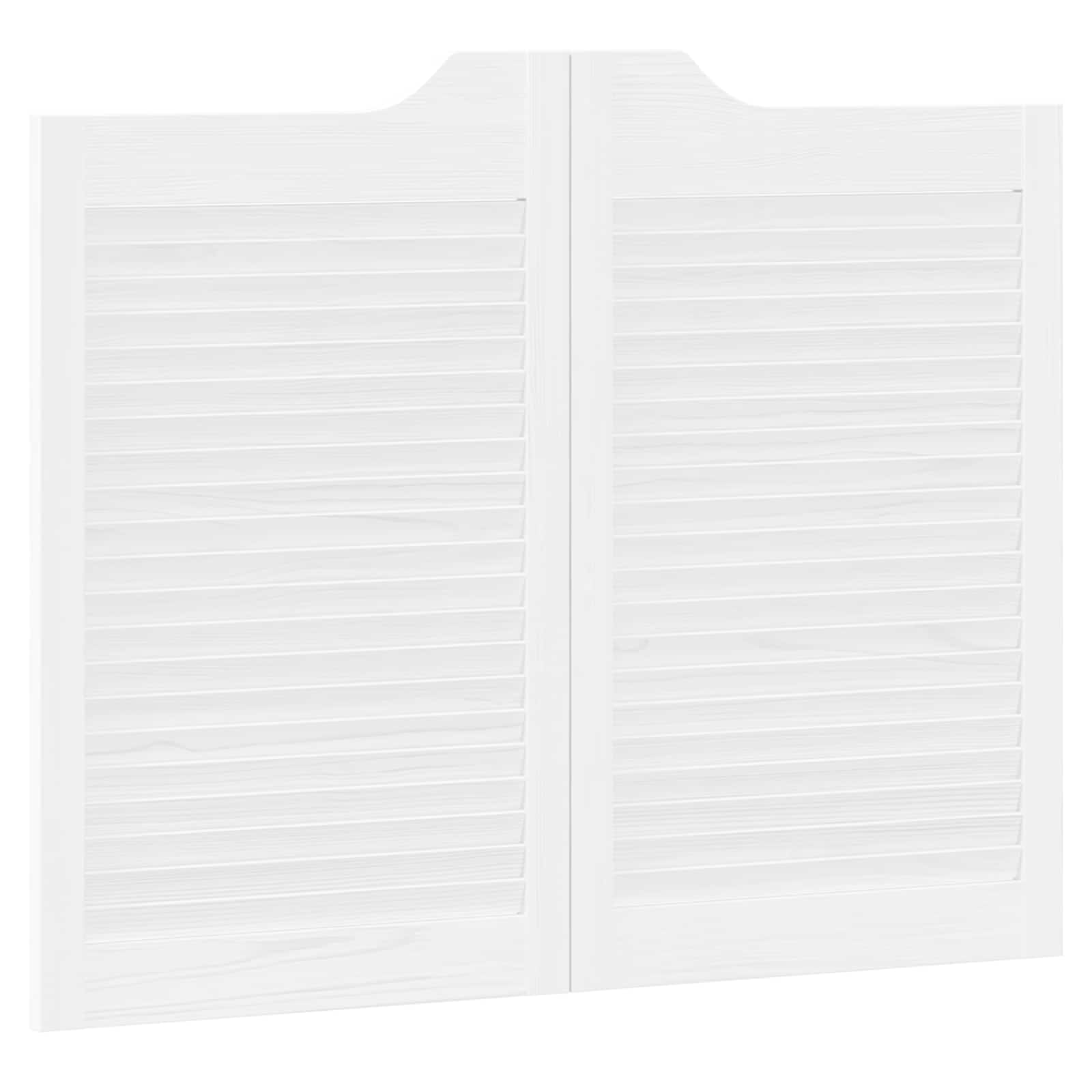 vidaXL Drzwi wahadłowe Biały 80 x 50 cm Lite drewno sosnowe