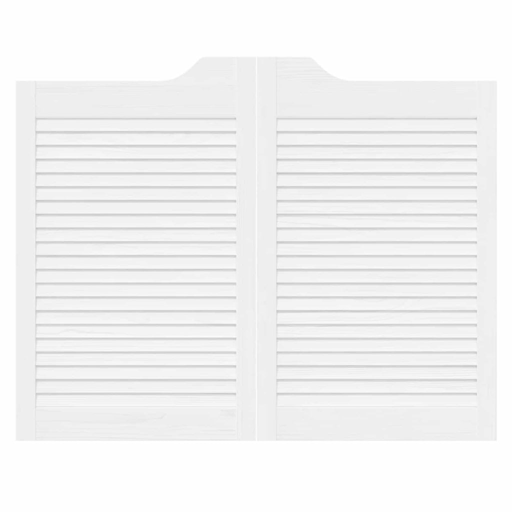 vidaXL Drzwi wahadłowe 2 pcs Biały Lite drewno sosnowe