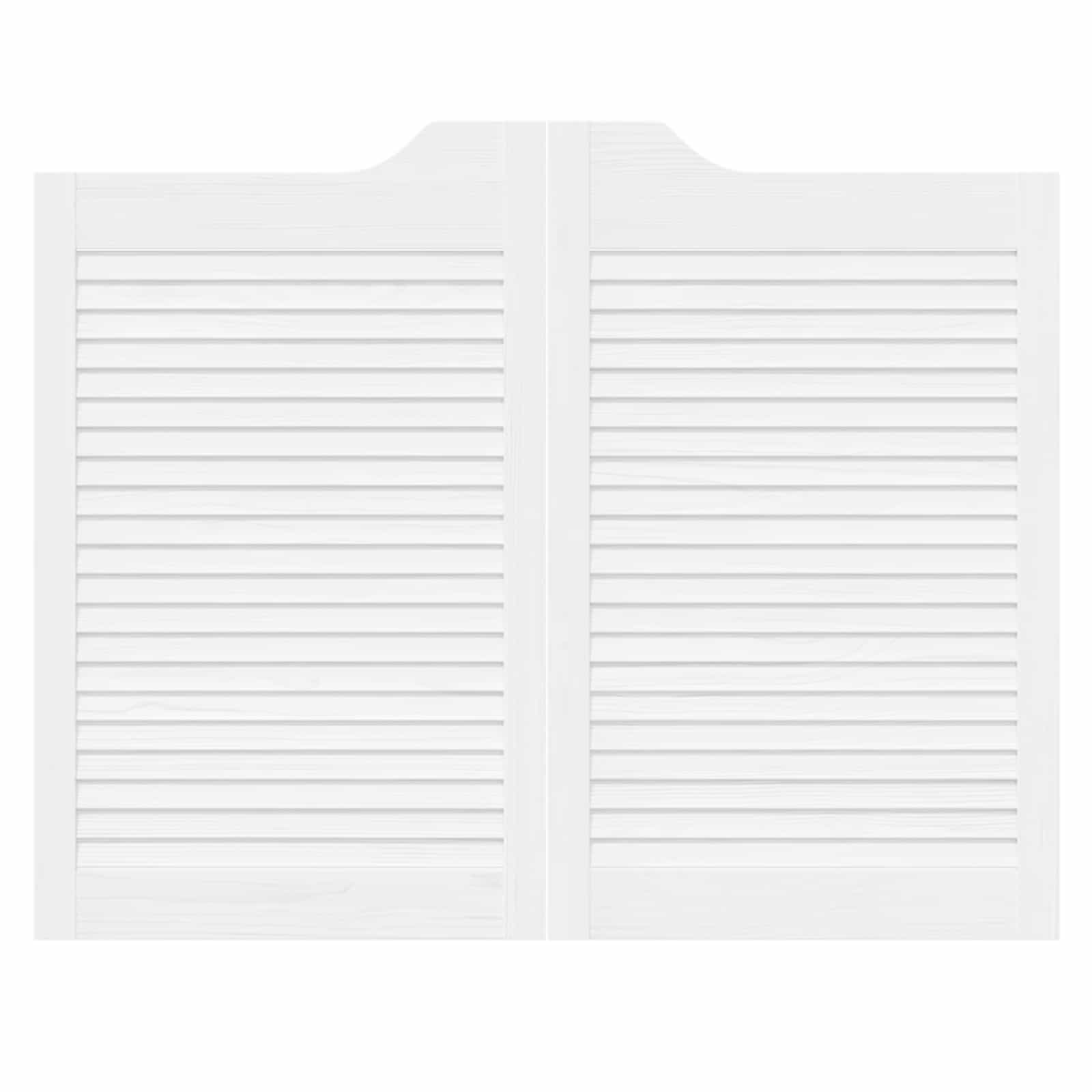 vidaXL Drzwi wahadłowe 2 pcs Biały Lite drewno sosnowe