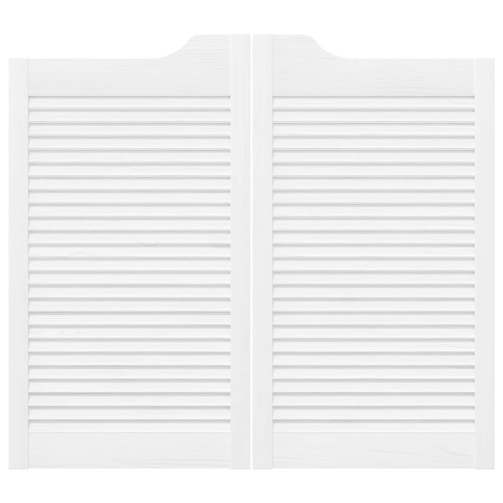 vidaXL Drzwi wahadłowe Biały 90 x 50 cm Lite drewno sosnowe