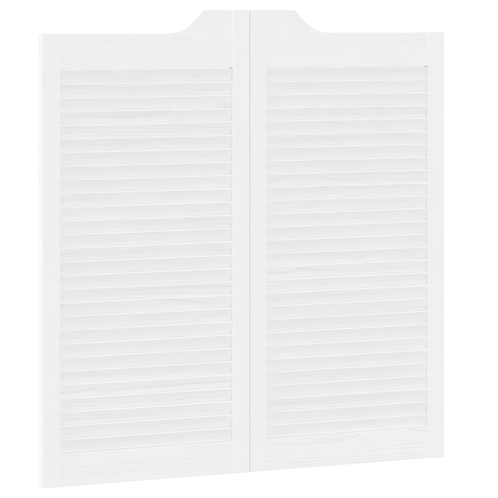 vidaXL Drzwi wahadłowe Biały 100 x 50 cm Lite drewno sosnowe