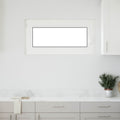 vidaXL Okno piwniczne RISOR 100 x 50 cm PVC i szkło Biały
