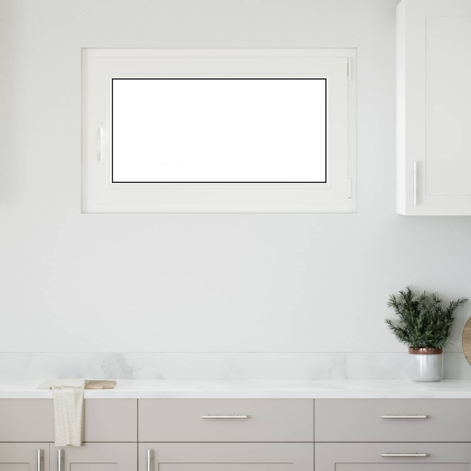 vidaXL Biała wewnętrzna kolor okna piwnicznego RISOR 100 x 70 cm