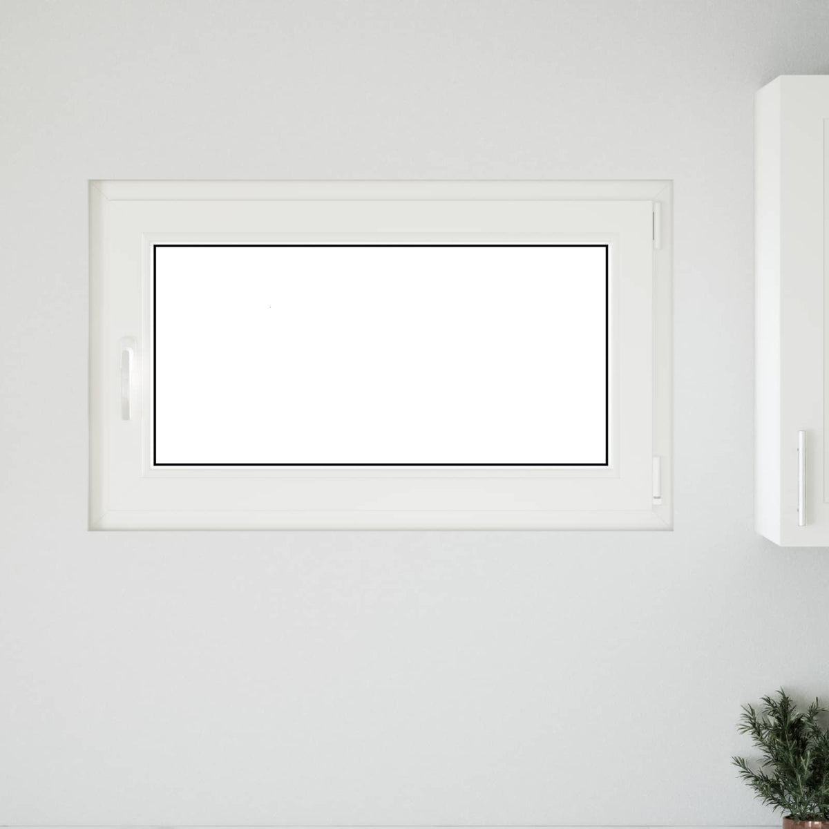 vidaXL Biała wewnętrzna kolor okna piwnicznego RISOR 100 x 70 cm