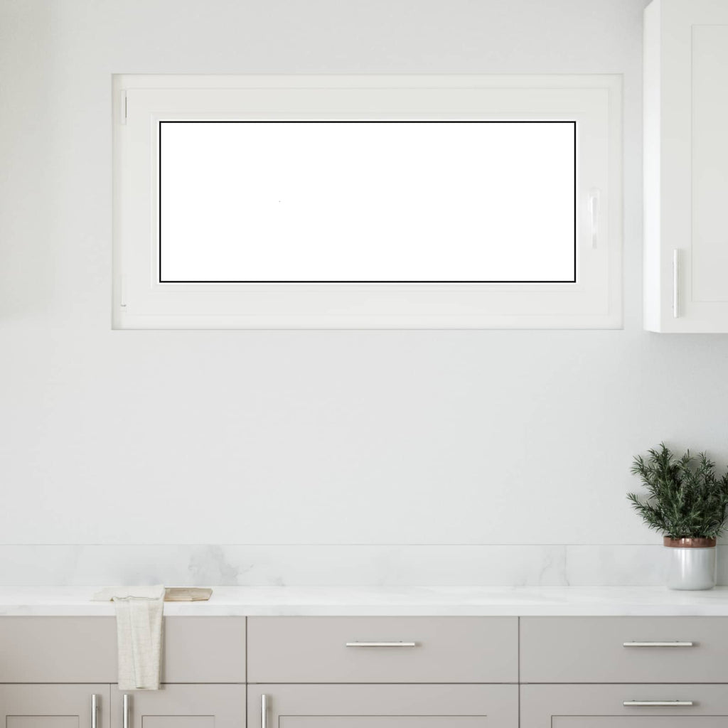 vidaXL Okno piwniczne RISOR 120 x 60 cm PVC i szkło Biały