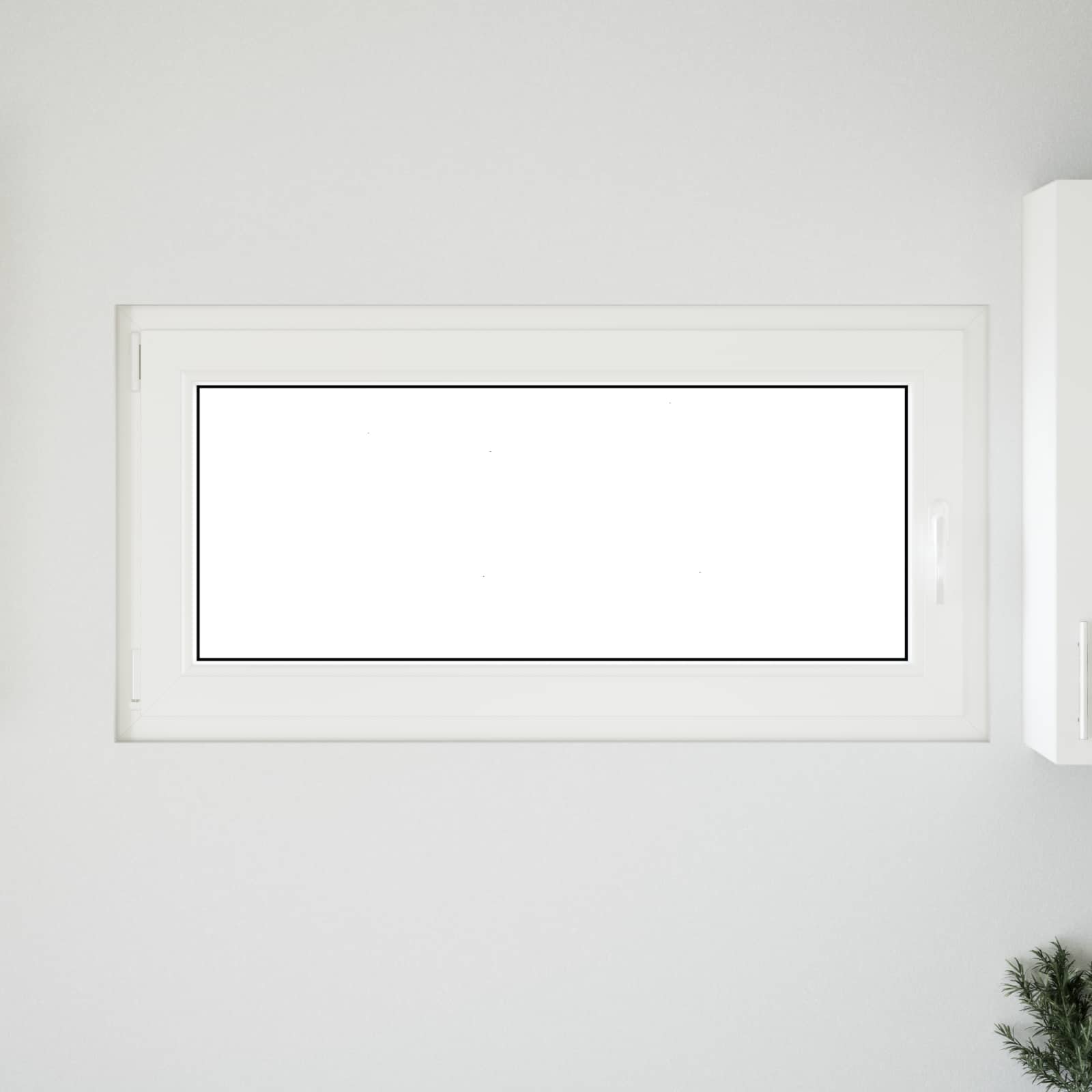 vidaXL Okno piwniczne RISOR 120 x 60 cm PVC i szkło Biały