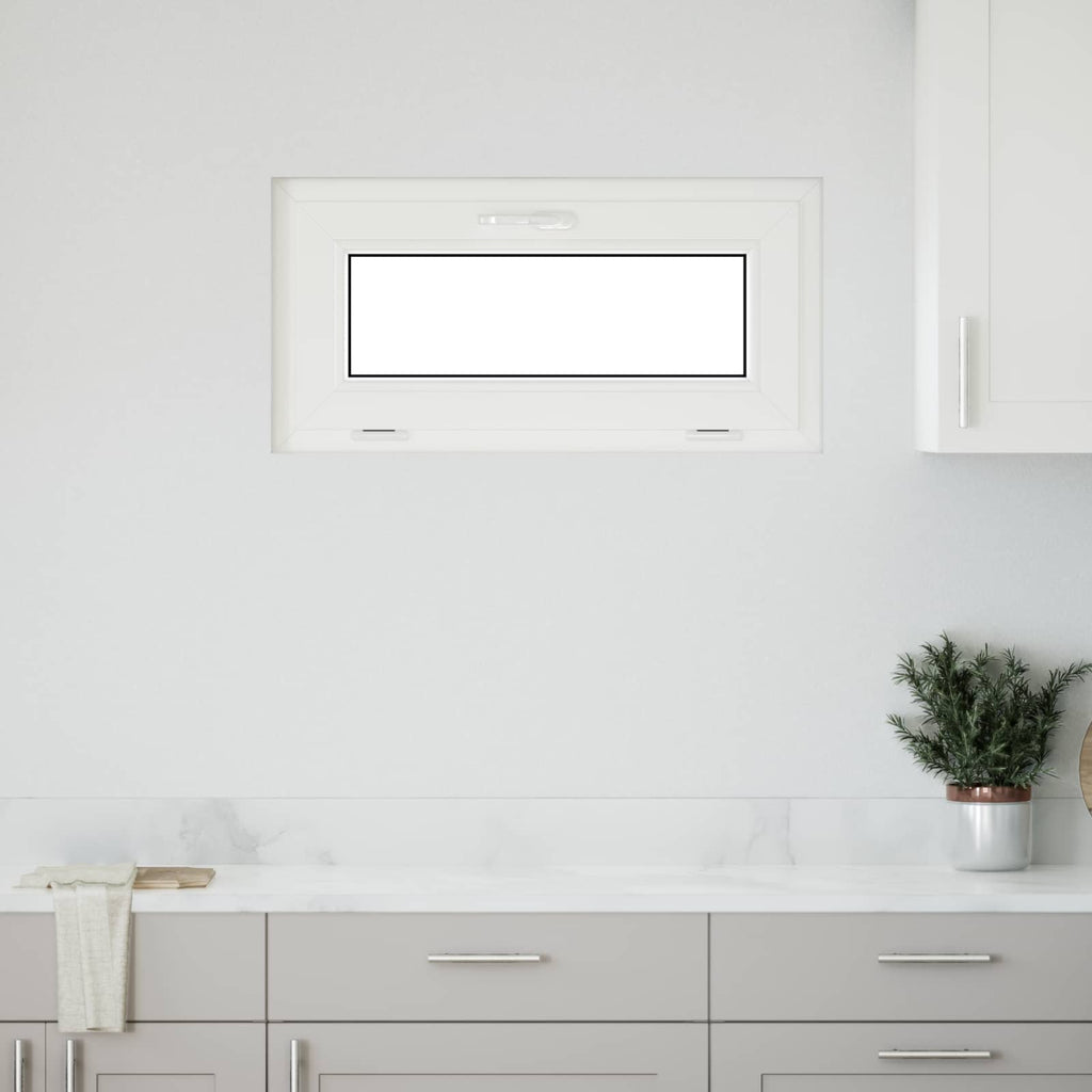 vidaXL Biała wewnętrzna kolor okna piwnicznego RISOR 80 x 40 cm