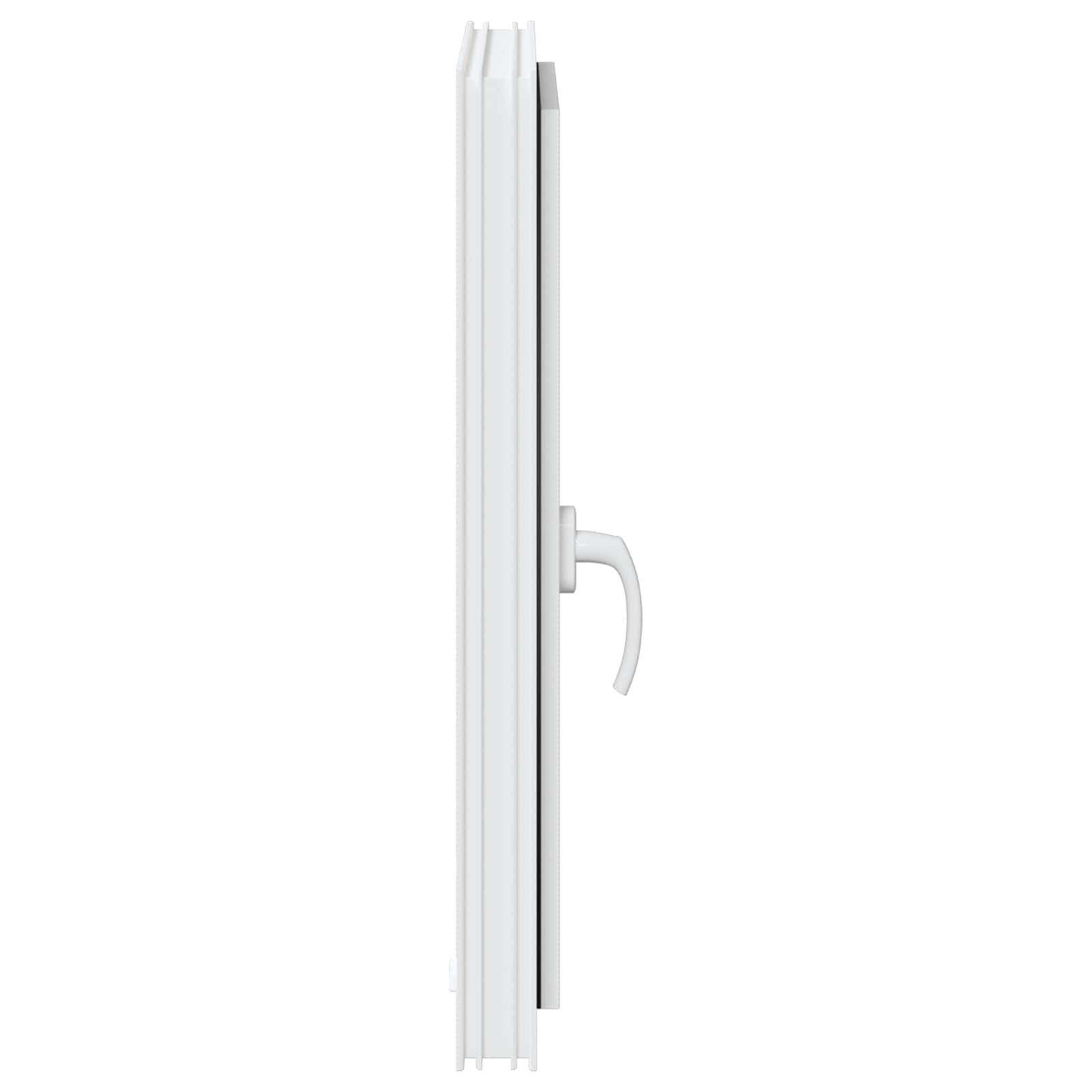 vidaXL Okno piwniczne RISOR 50 x 75 cm PVC i szkło Biały
