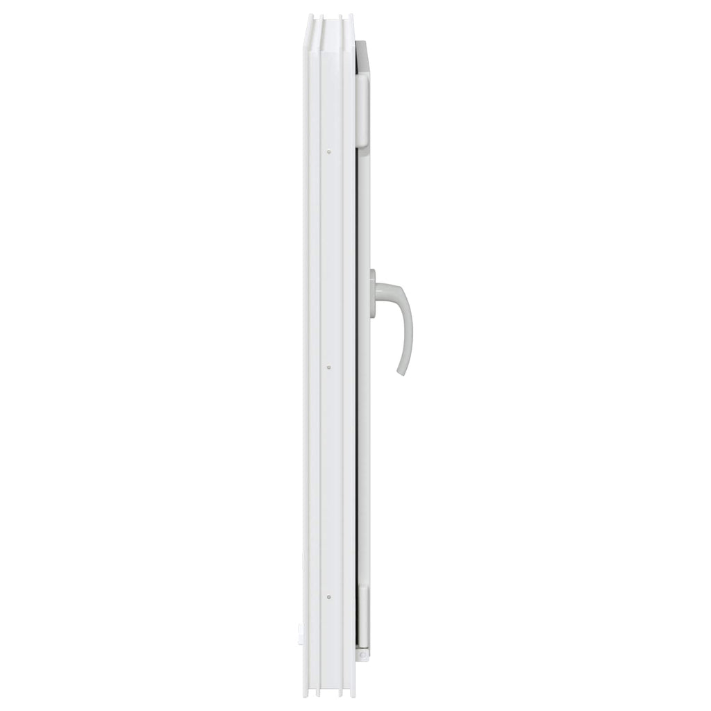 vidaXL Okno piwniczne RISOR 50 x 75 cm PVC i szkło Biały