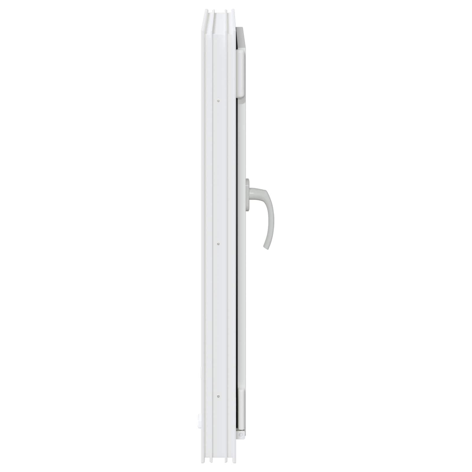 vidaXL Okno piwniczne RISOR 50 x 75 cm PVC i szkło Biały