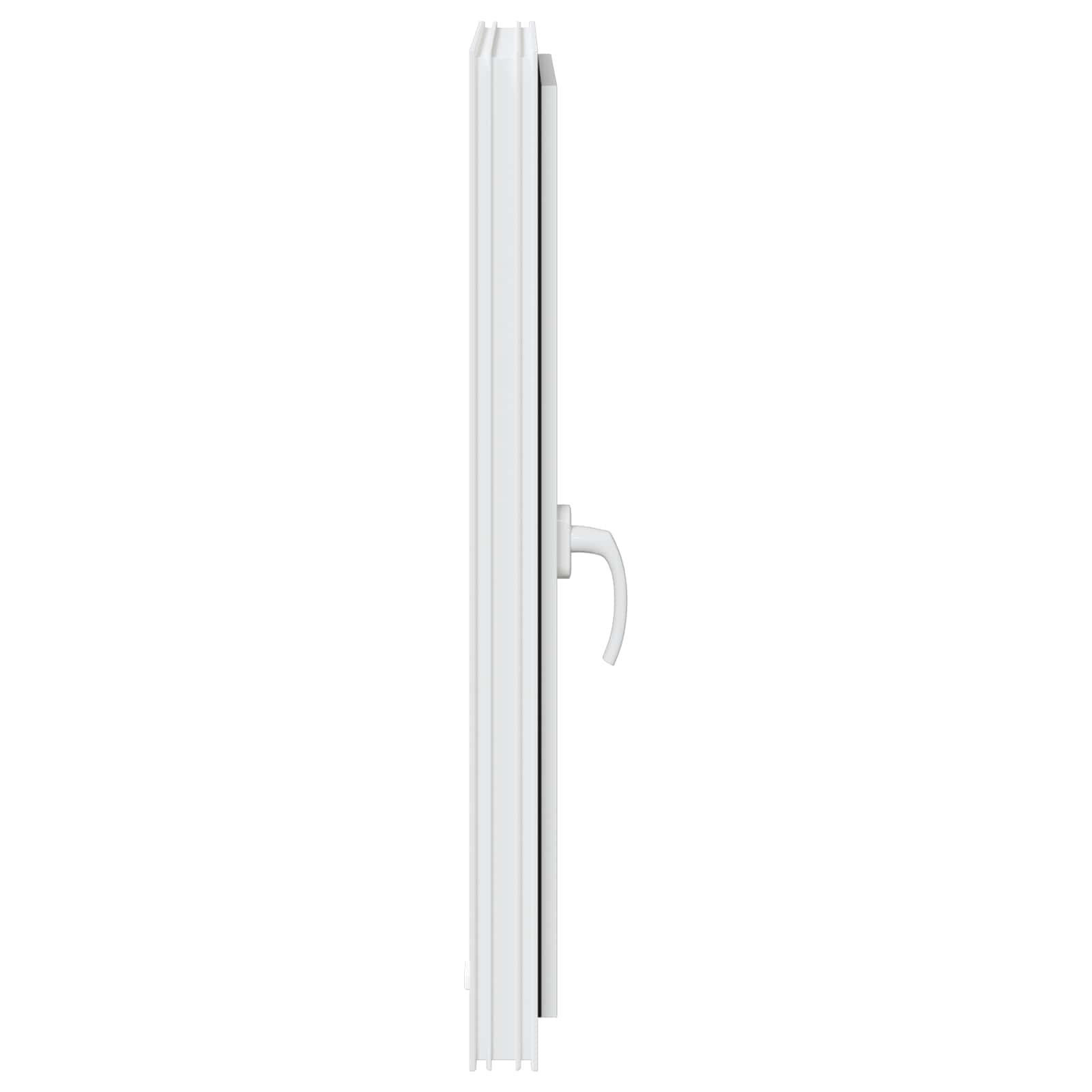 vidaXL Okno piwniczne RISOR 60 x 90 cm PVC i szkło Biały