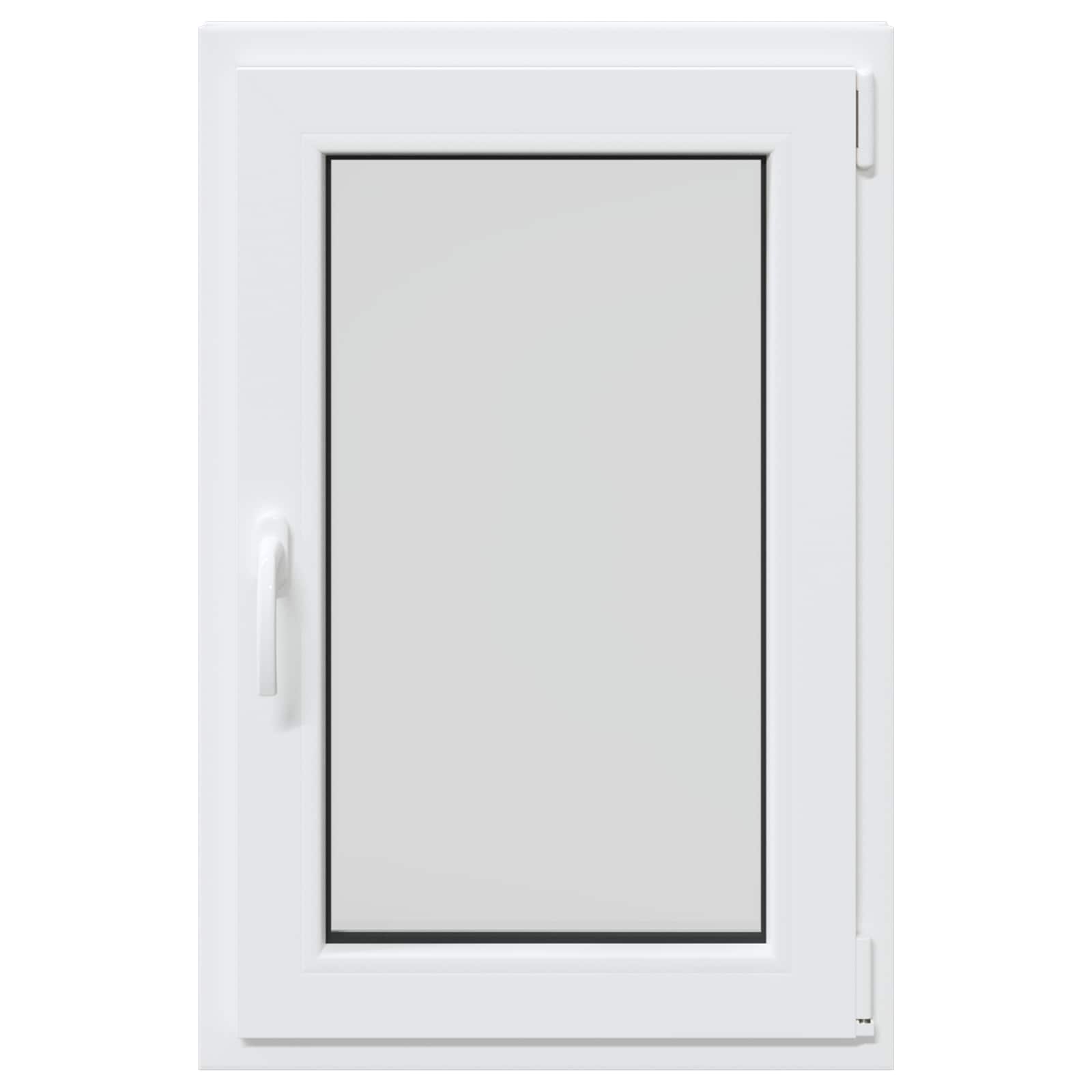 vidaXL Okno piwniczne RISOR 60 x 100 cm PVC i szkło Biały