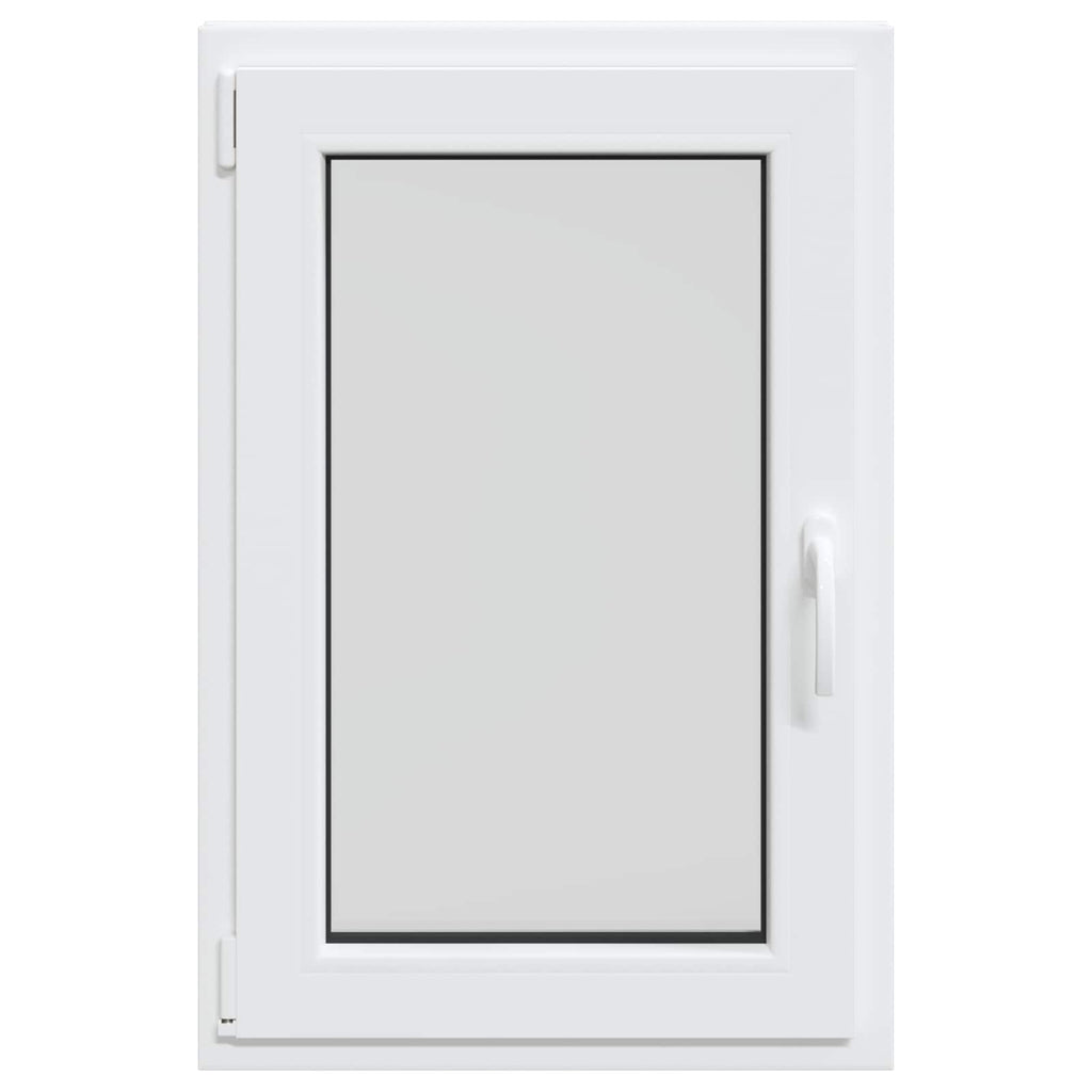 vidaXL Okno piwniczne RISOR 60 x 100 cm PVC i szkło Biały