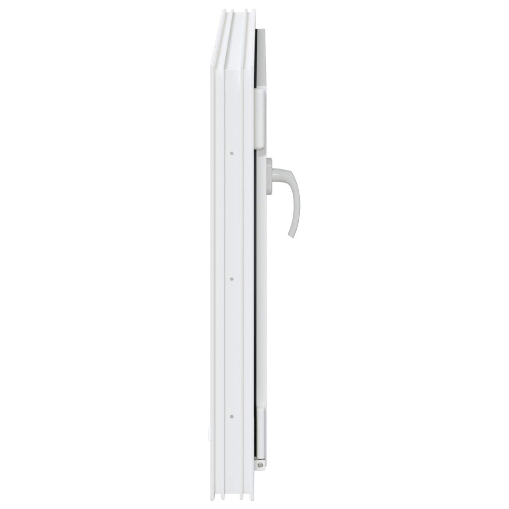 vidaXL Okno piwniczne RISOR 80 x 50 cm PVC i szkło Biały