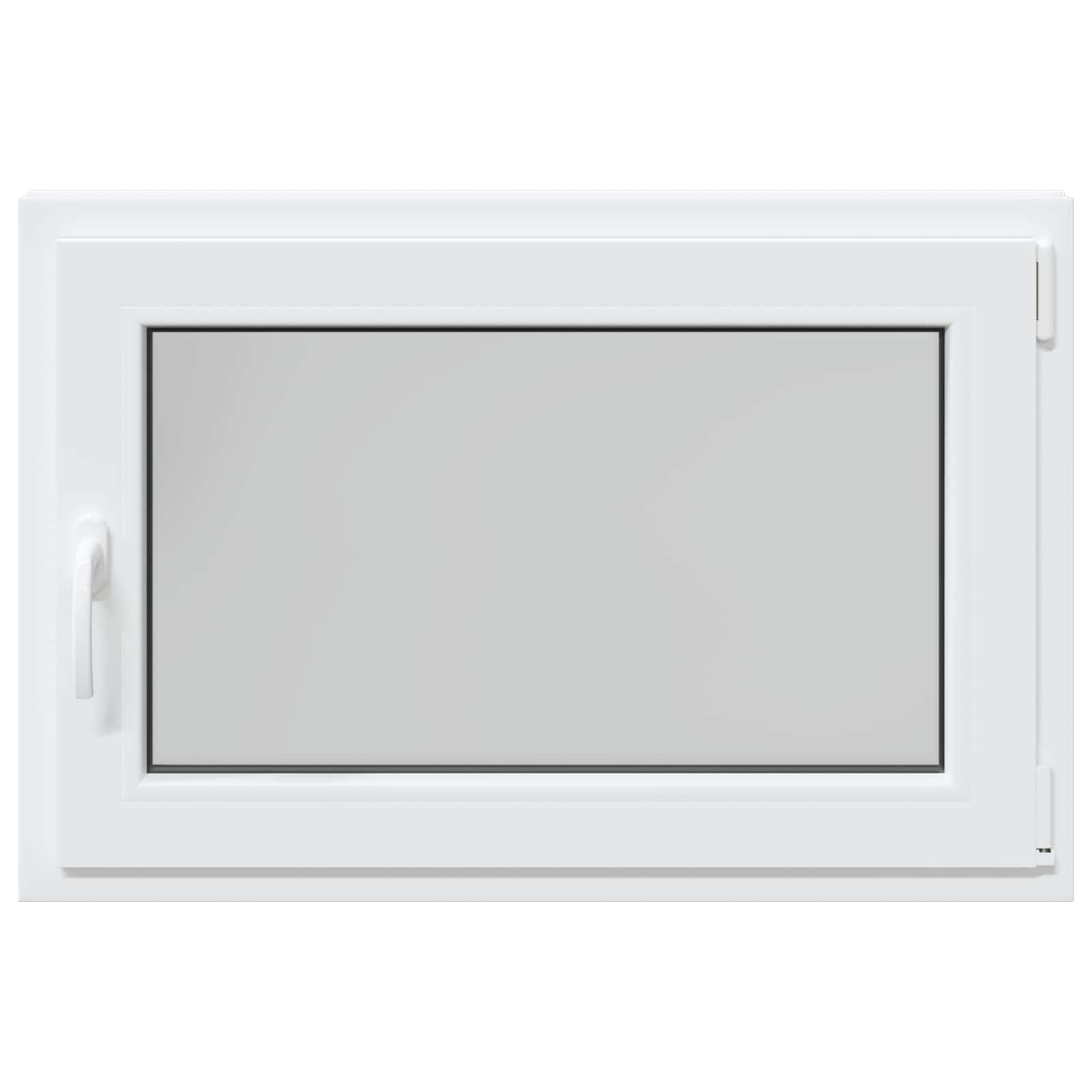 vidaXL Okno piwniczne RISOR 90 x 60 cm PVC i szkło Biały