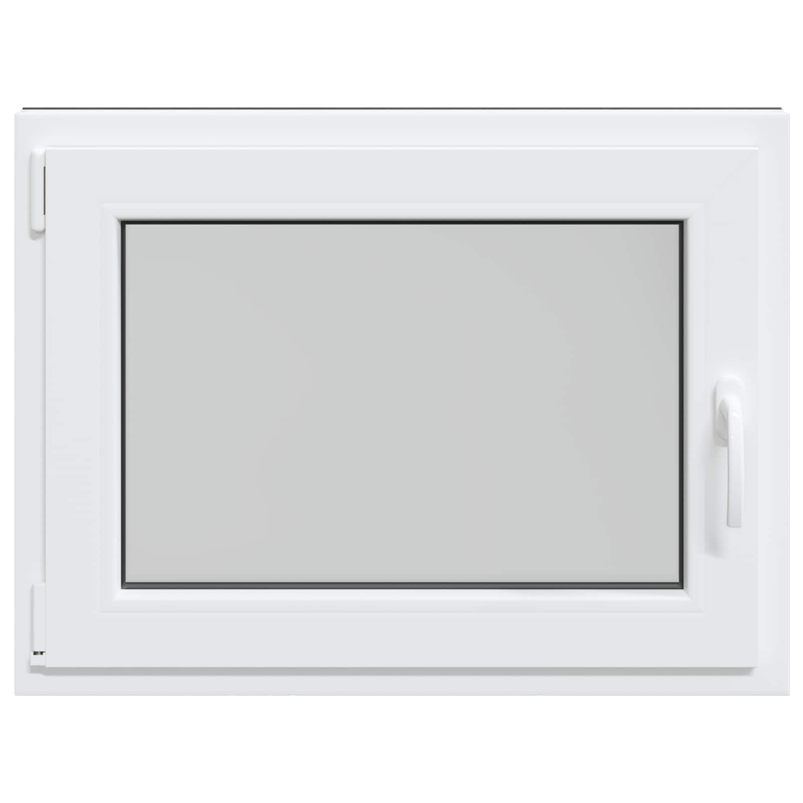 vidaXL Okno piwniczne RISOR 90 x 60 cm PVC i szkło Biały