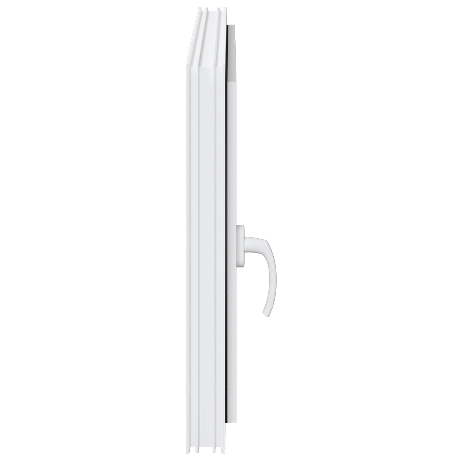 vidaXL Okno piwniczne RISOR 90 x 70 cm PVC i szkło Biały