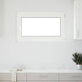 vidaXL Okno piwniczne RISOR 100 x 50 cm PVC i szkło Biały