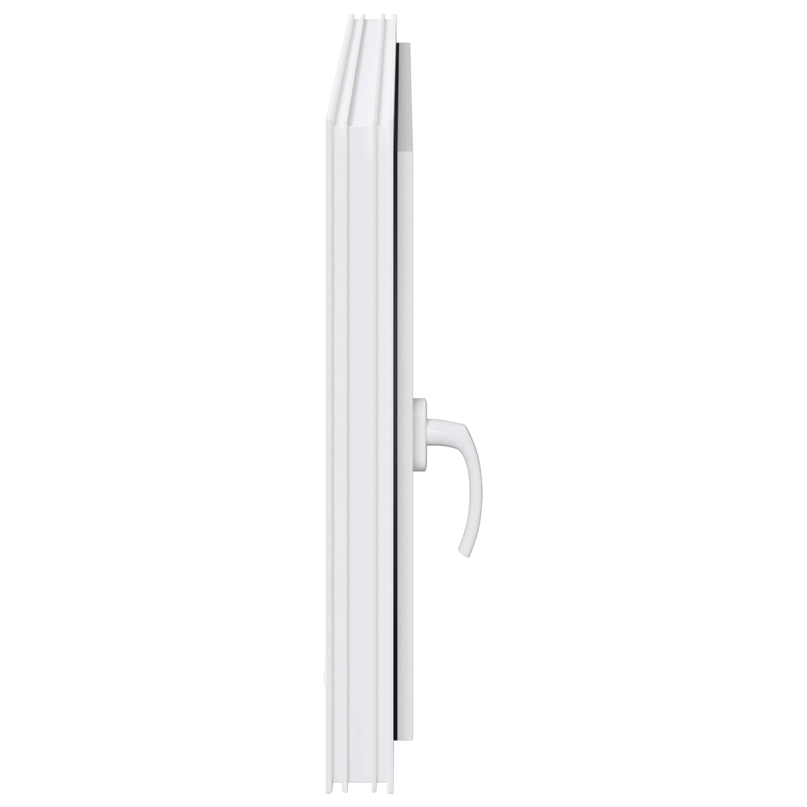 vidaXL Okno piwniczne RISOR 100 x 70 cm PVC i szkło Biały
