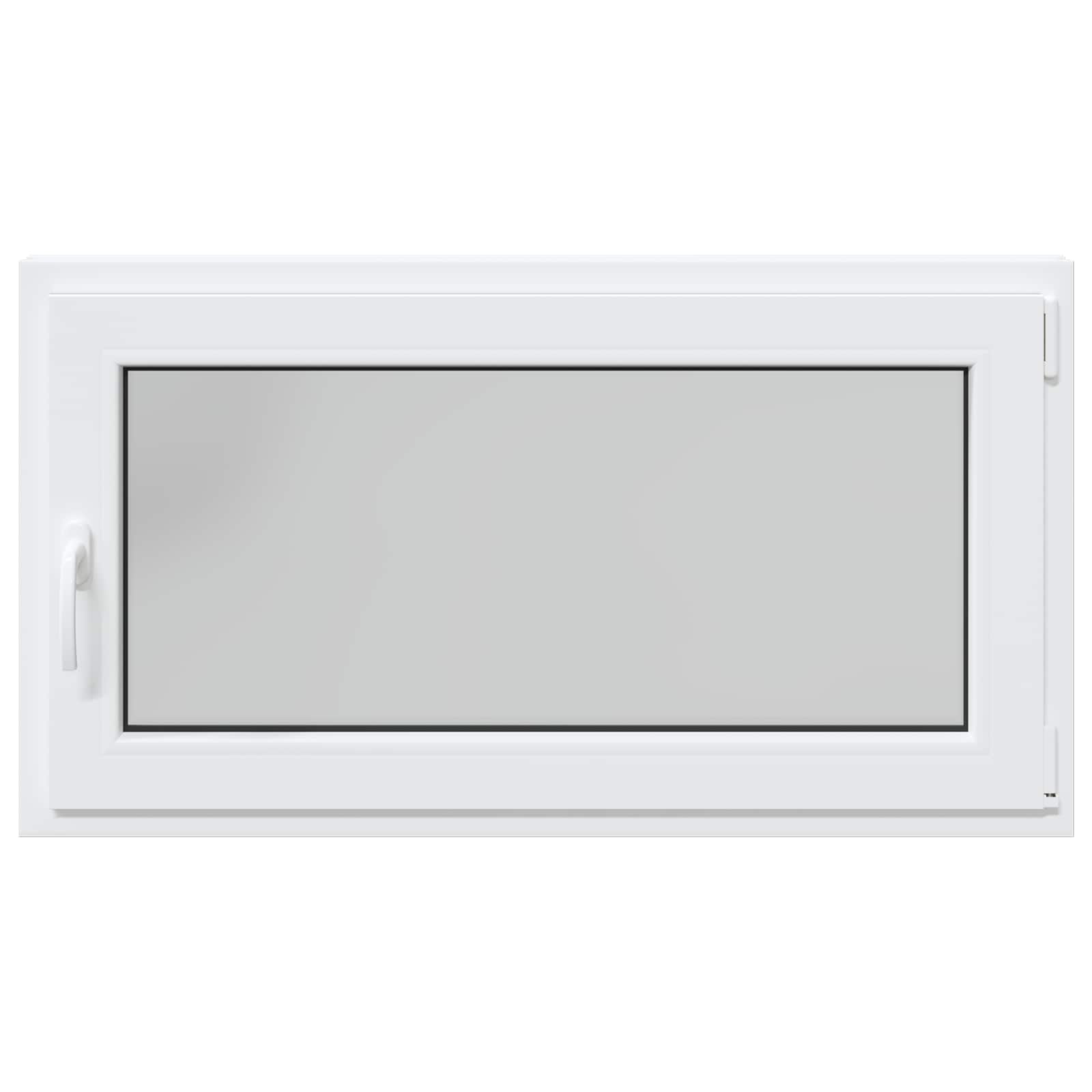 vidaXL Okno piwniczne RISOR 110 x 50 cm PVC i szkło Biały