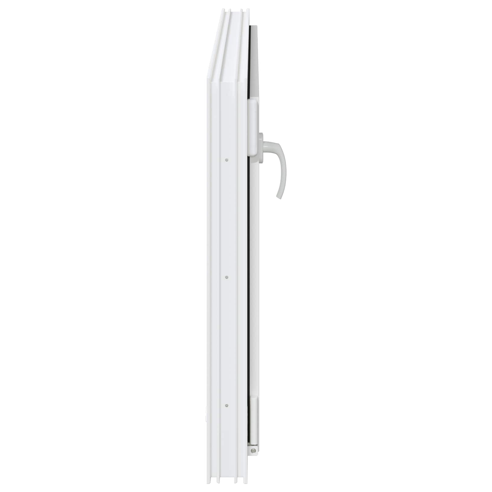 vidaXL Okno piwniczne RISOR 110 x 50 cm PVC i szkło Biały