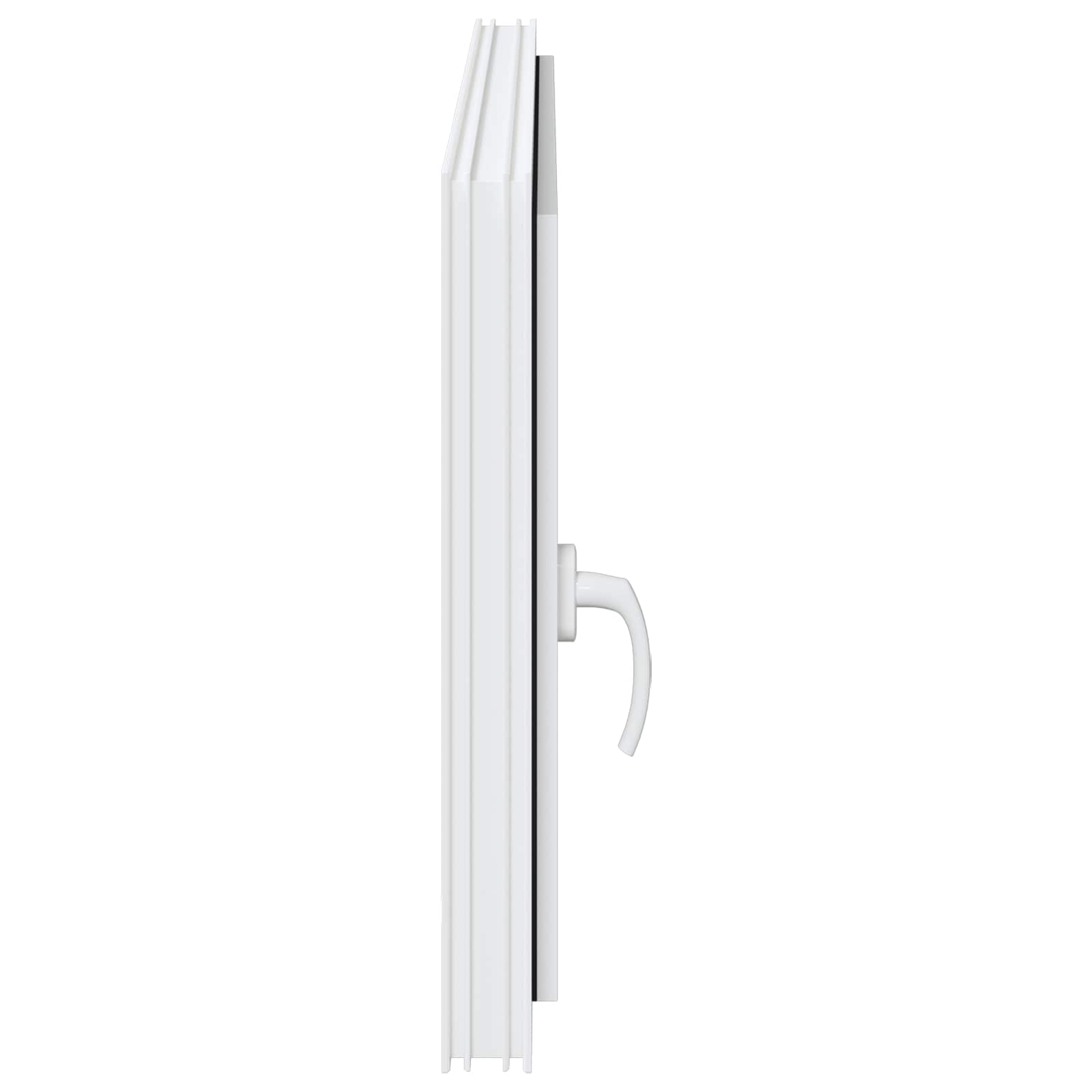vidaXL Okno piwniczne RISOR 110 x 60 cm PVC i szkło Biały