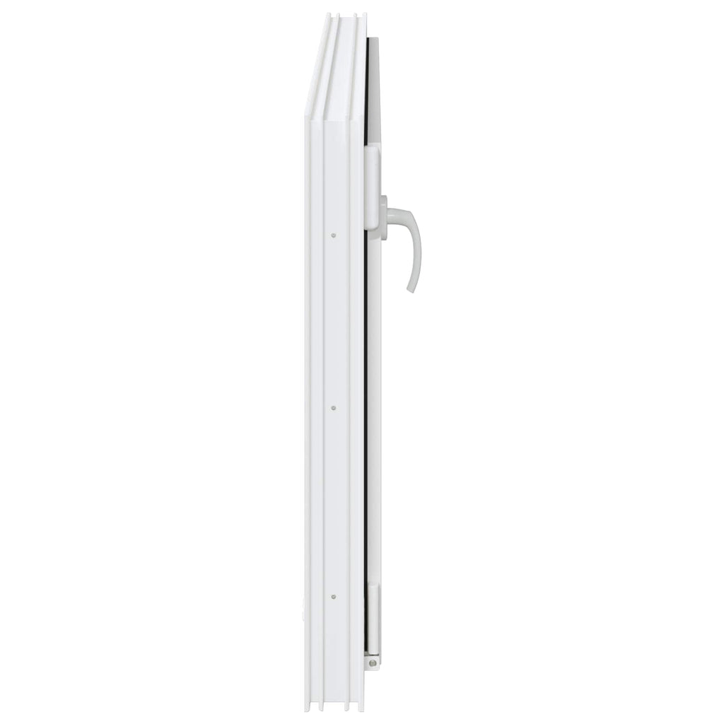 vidaXL Okno piwniczne RISOR 110 x 60 cm PVC i szkło Biały