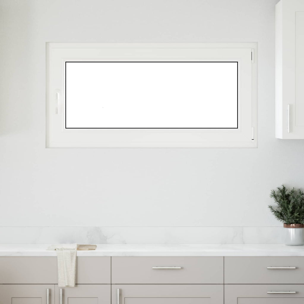 vidaXL Okno piwniczne RISOR 120 x 60 cm PVC i szkło Biały