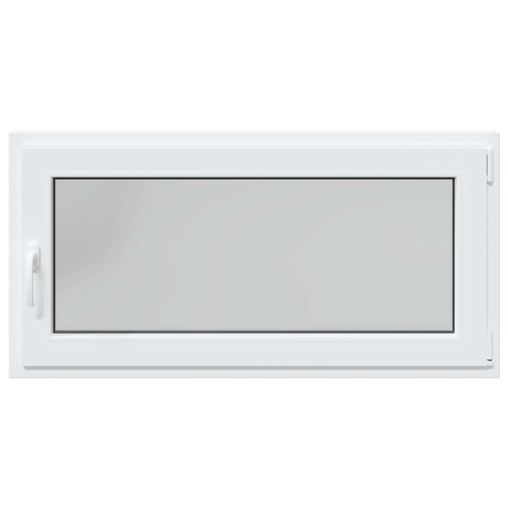 vidaXL Okno piwniczne RISOR 120 x 60 cm PVC i szkło Biały