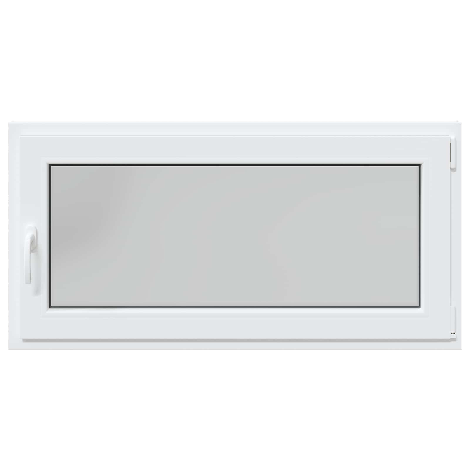 vidaXL Okno piwniczne RISOR 120 x 60 cm PVC i szkło Biały