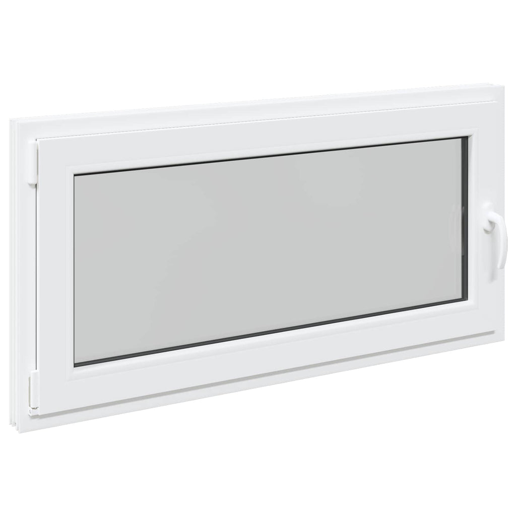 vidaXL Okno piwniczne RISOR 120 x 60 cm PVC i szkło Biały