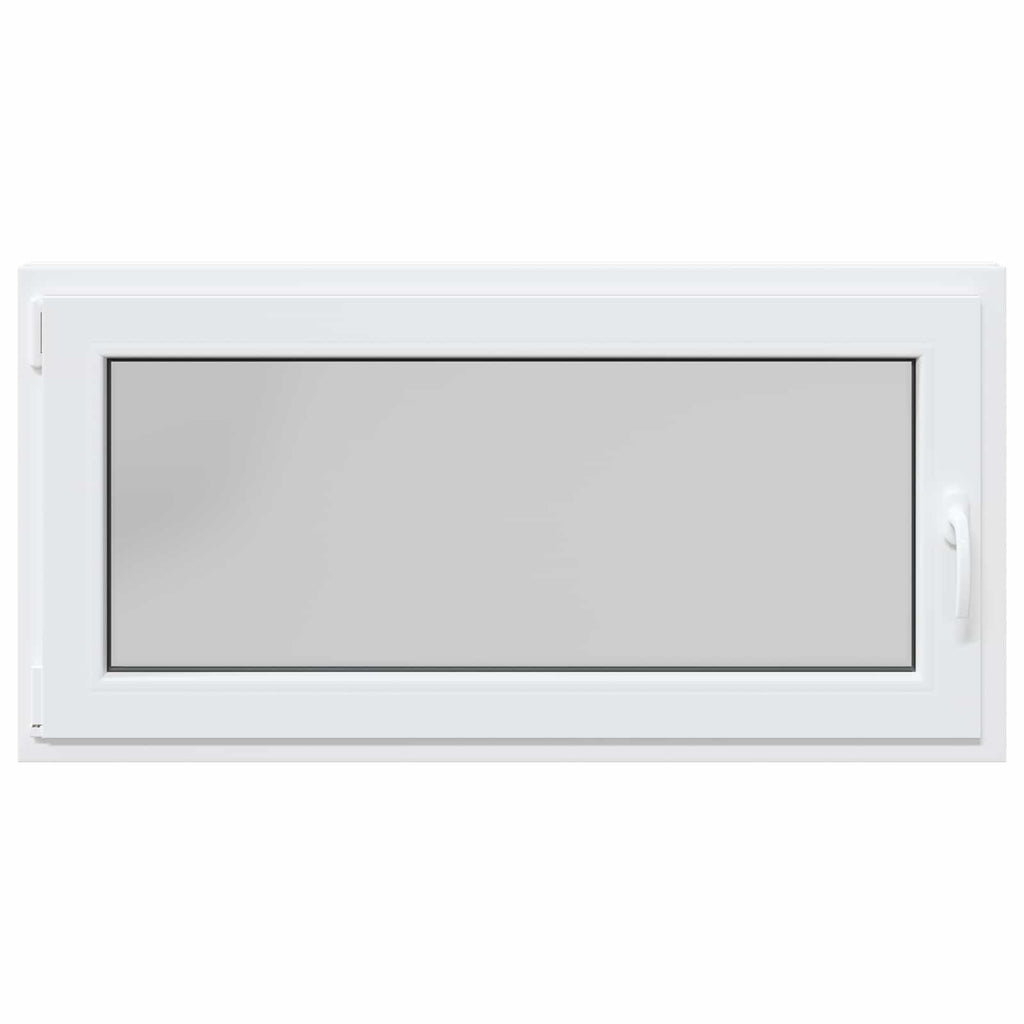 vidaXL Okno piwniczne RISOR 120 x 60 cm PVC i szkło Biały