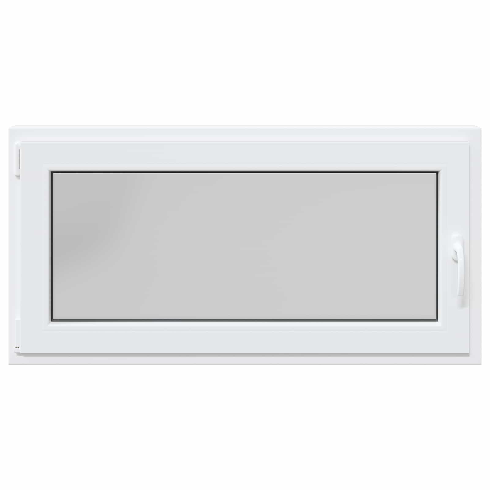 vidaXL Okno piwniczne RISOR 120 x 60 cm PVC i szkło Biały