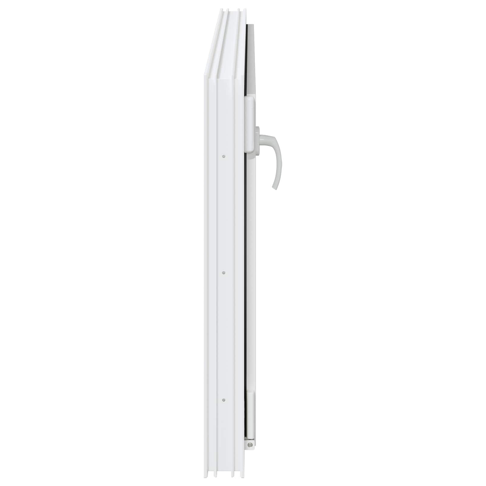 vidaXL Okno piwniczne RISOR 120 x 60 cm PVC i szkło Biały