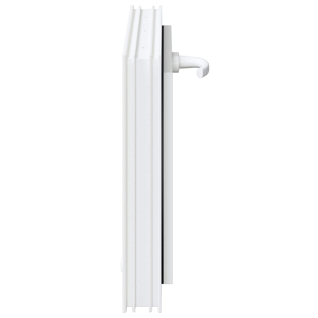 vidaXL Okno piwniczne RISOR 60 x 40 cm PVC i szkło Biały