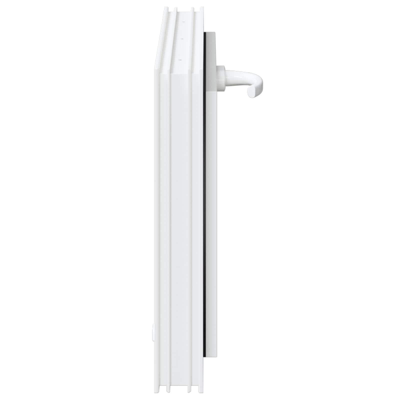 vidaXL Okno piwniczne RISOR 60 x 40 cm PVC i szkło Biały
