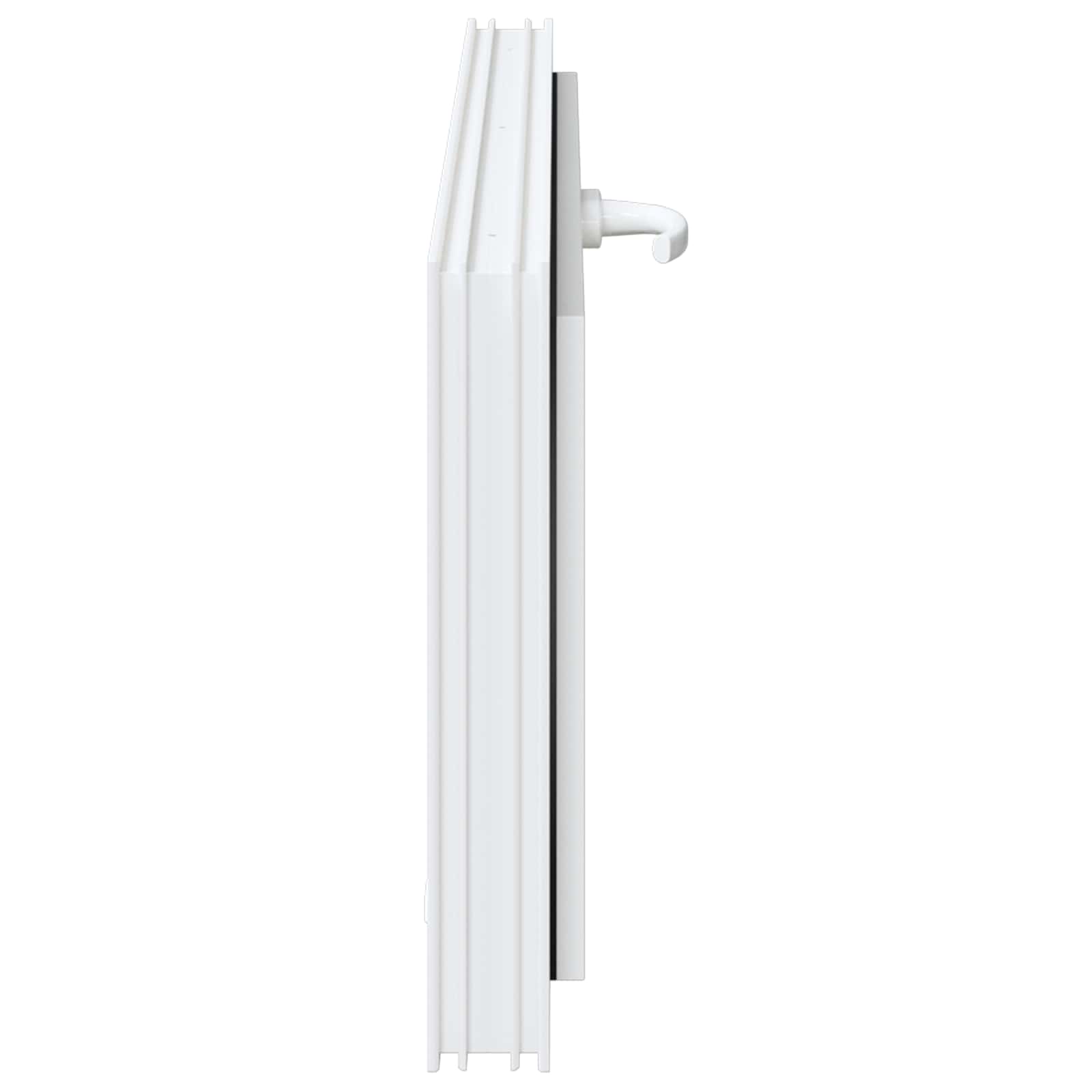 vidaXL Okno piwniczne RISOR 110 x 40 cm PVC i szkło Biały