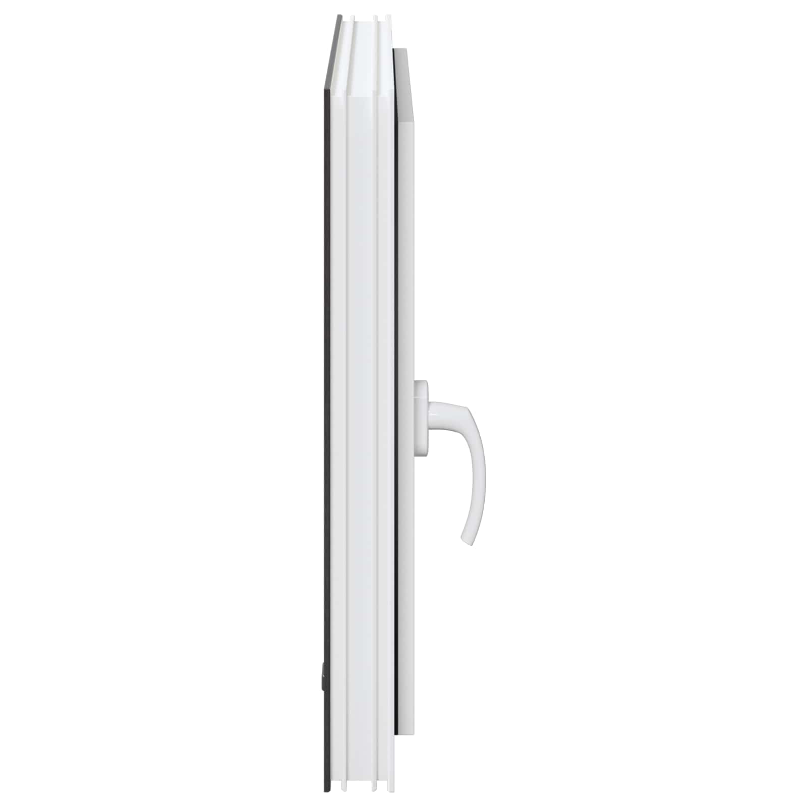 vidaXL Okno piwniczne RISOR 50 x 50 cm PVC i szkło antracytowy