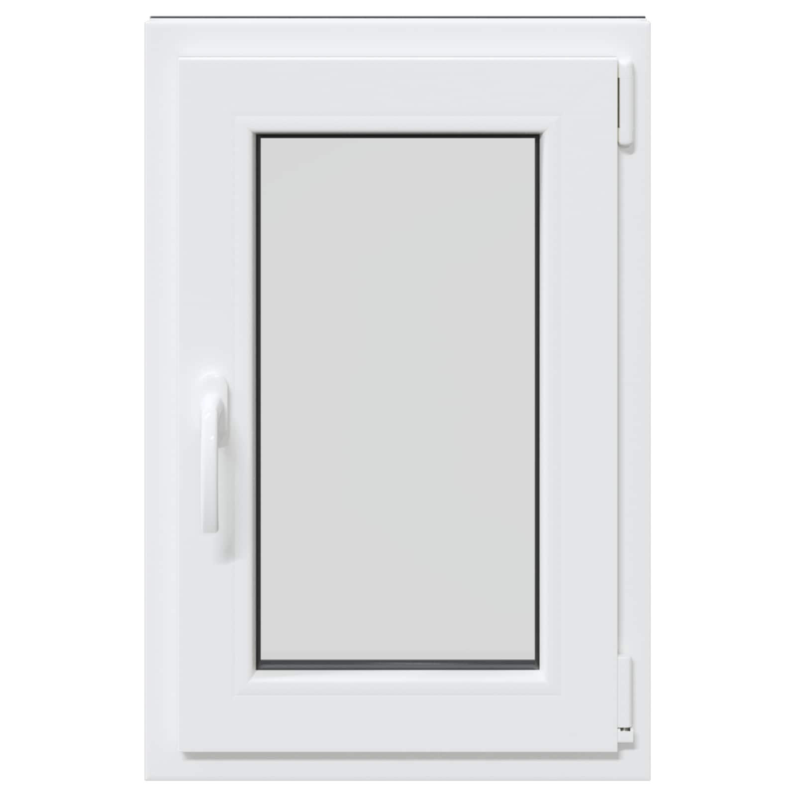 vidaXL Okno piwniczne RISOR 50 x 75 cm PVC i szkło antracytowy