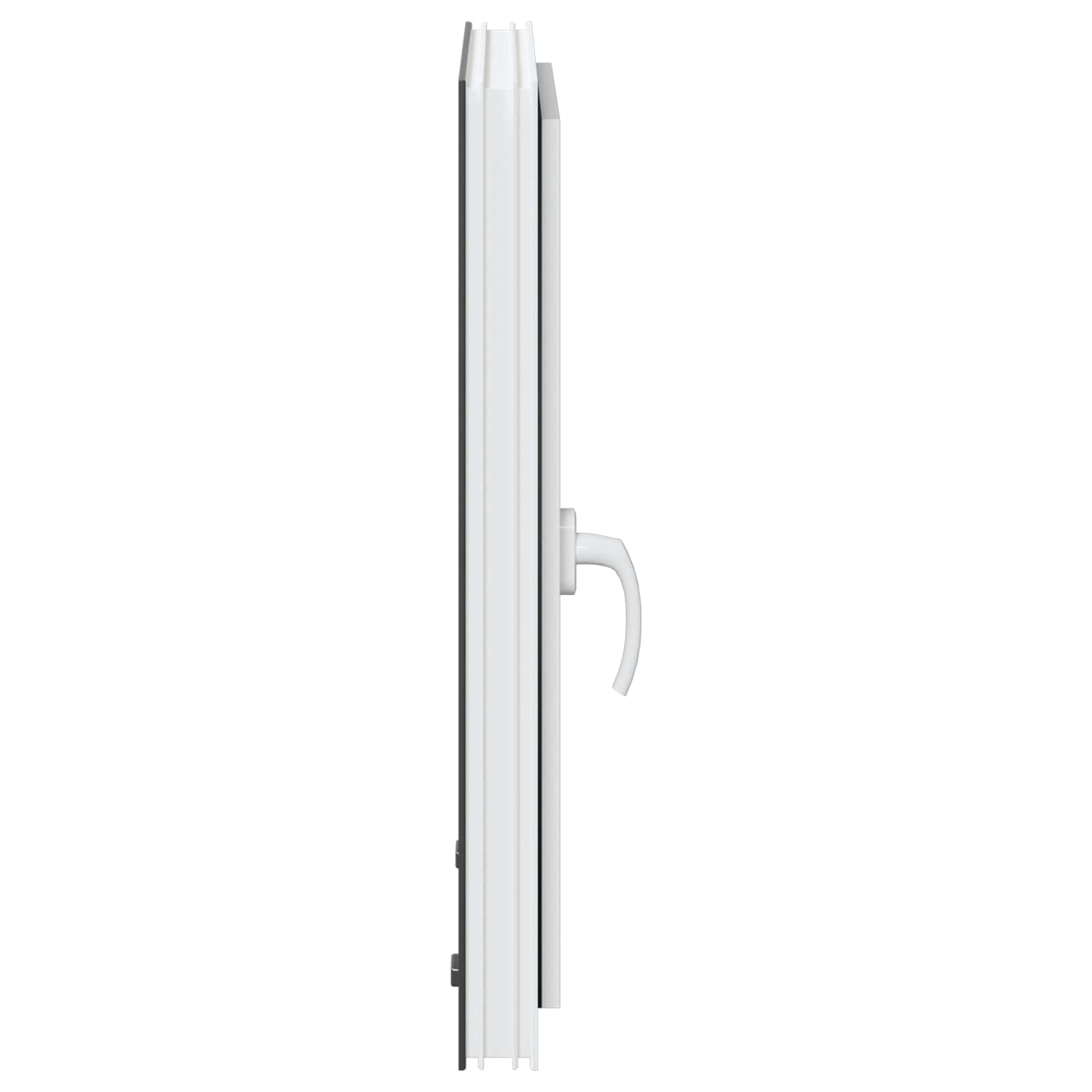 vidaXL Okno piwniczne RISOR 50 x 75 cm PVC i szkło antracytowy