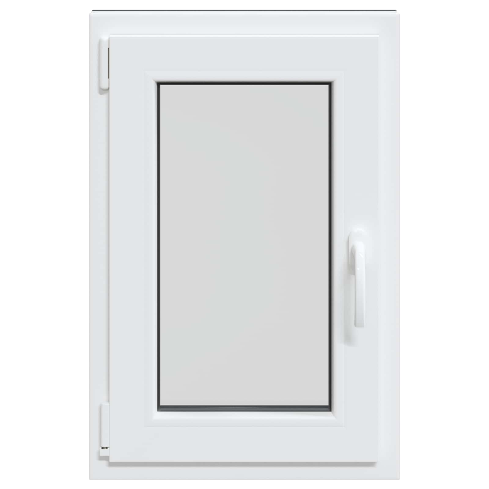 vidaXL Okno piwniczne RISOR 50 x 75 cm PVC i szkło antracytowy