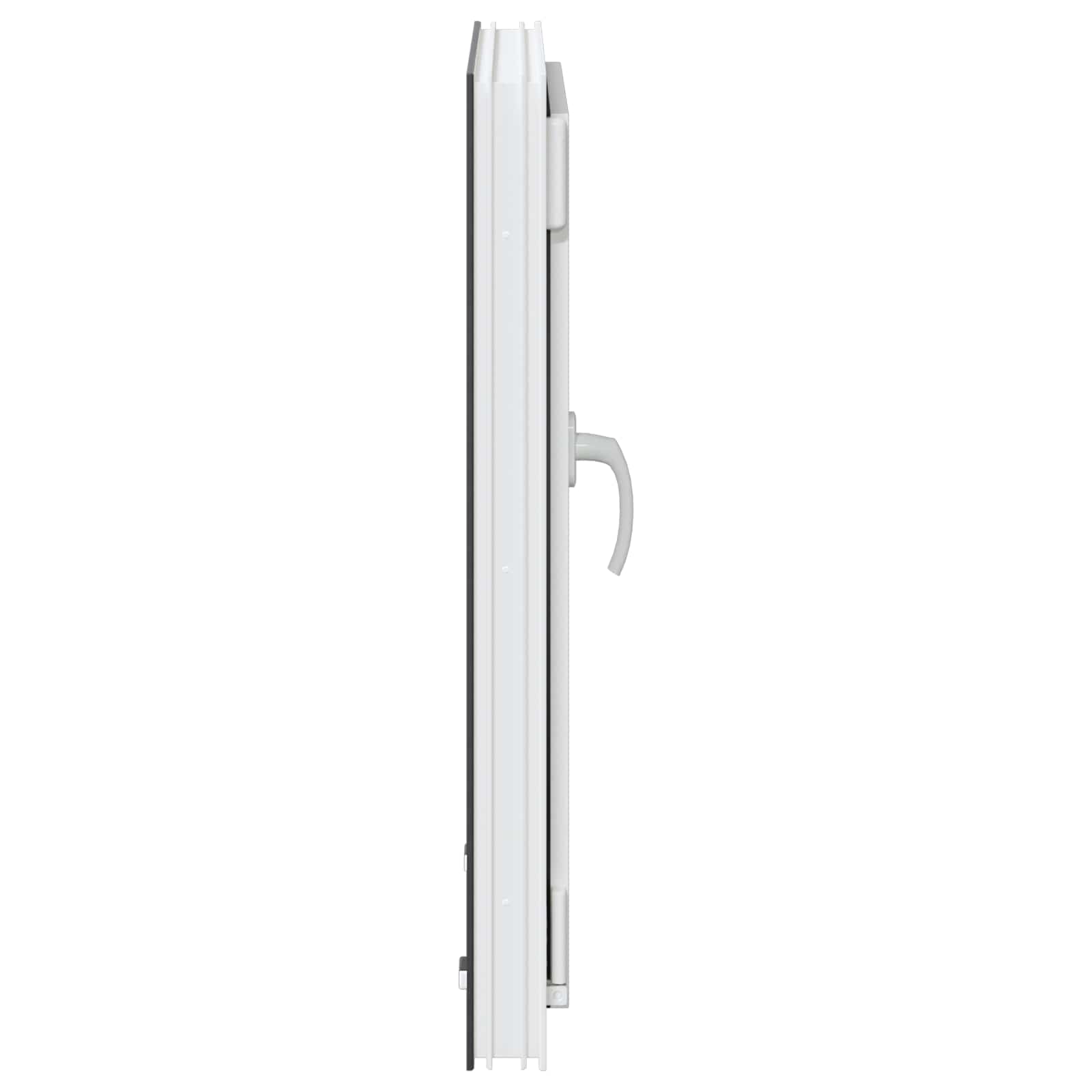 vidaXL Okno piwniczne RISOR 50 x 75 cm PVC i szkło antracytowy