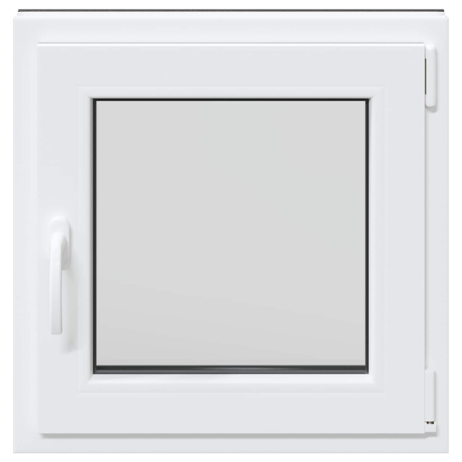 vidaXL Okno piwniczne RISOR 60 x 60 cm PVC i szkło antracytowy