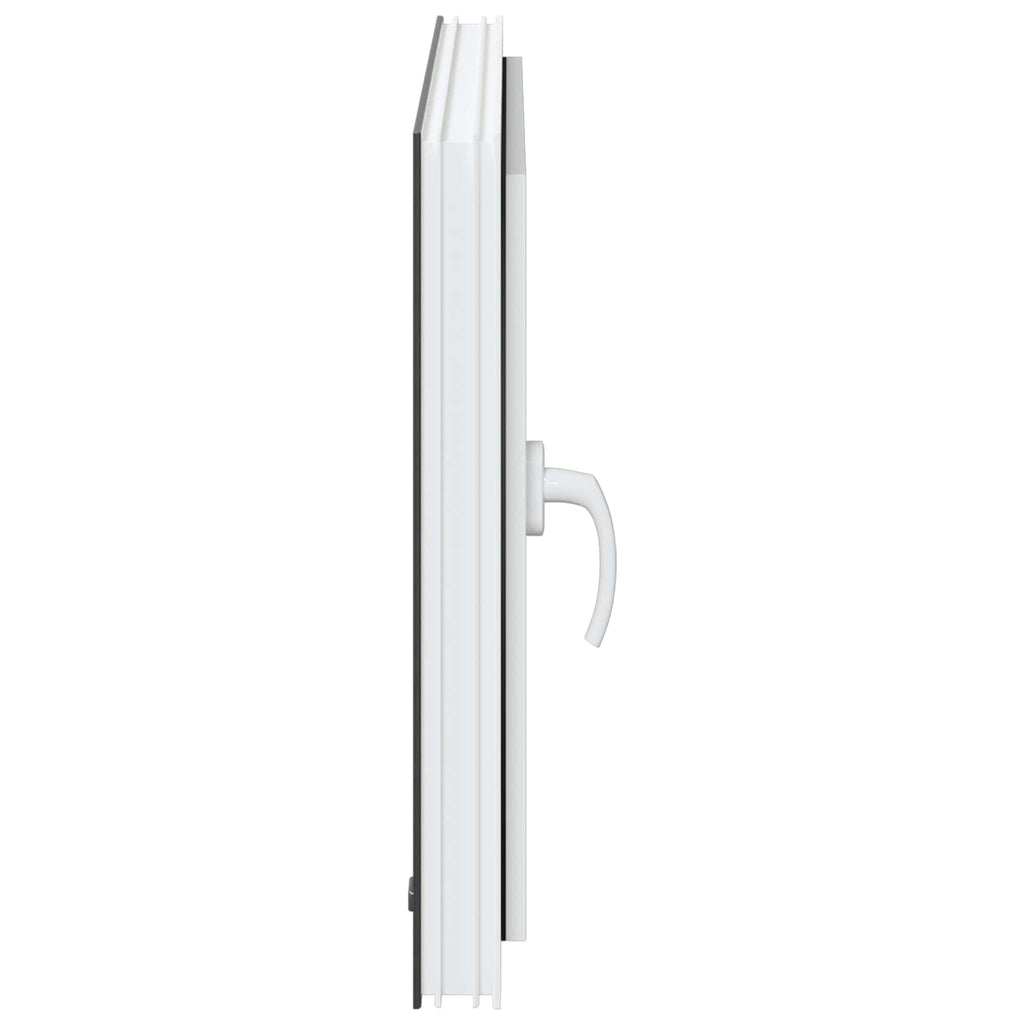vidaXL Okno piwniczne RISOR 80 x 50 cm PVC i szkło antracytowy