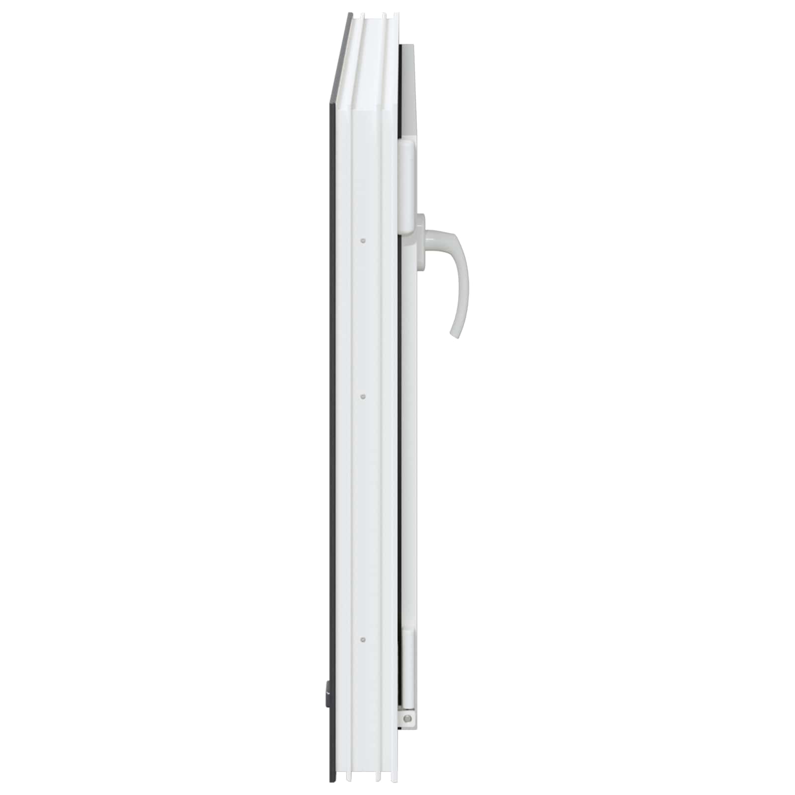 vidaXL Okno piwniczne RISOR 80 x 60 cm PVC i szkło antracytowy