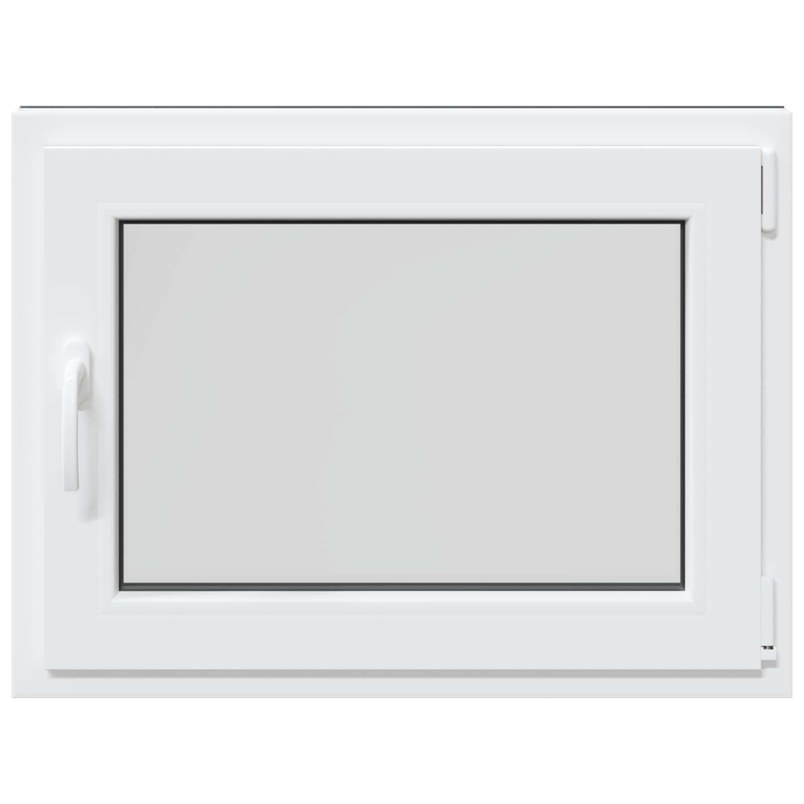 vidaXL Okno piwniczne RISOR 80 x 60 cm PVC i szkło antracytowy