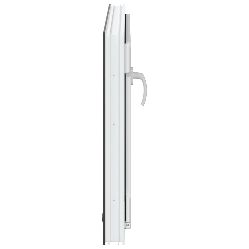 vidaXL Okno piwniczne RISOR 80 x 70 cm PVC i szkło antracytowy