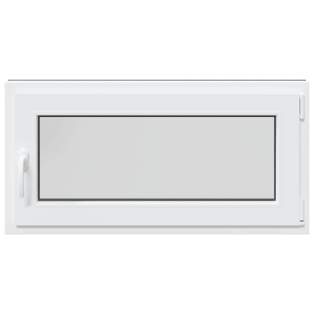 vidaXL Okno piwniczne RISOR 100 x 50 cm PVC i szkło antracytowy