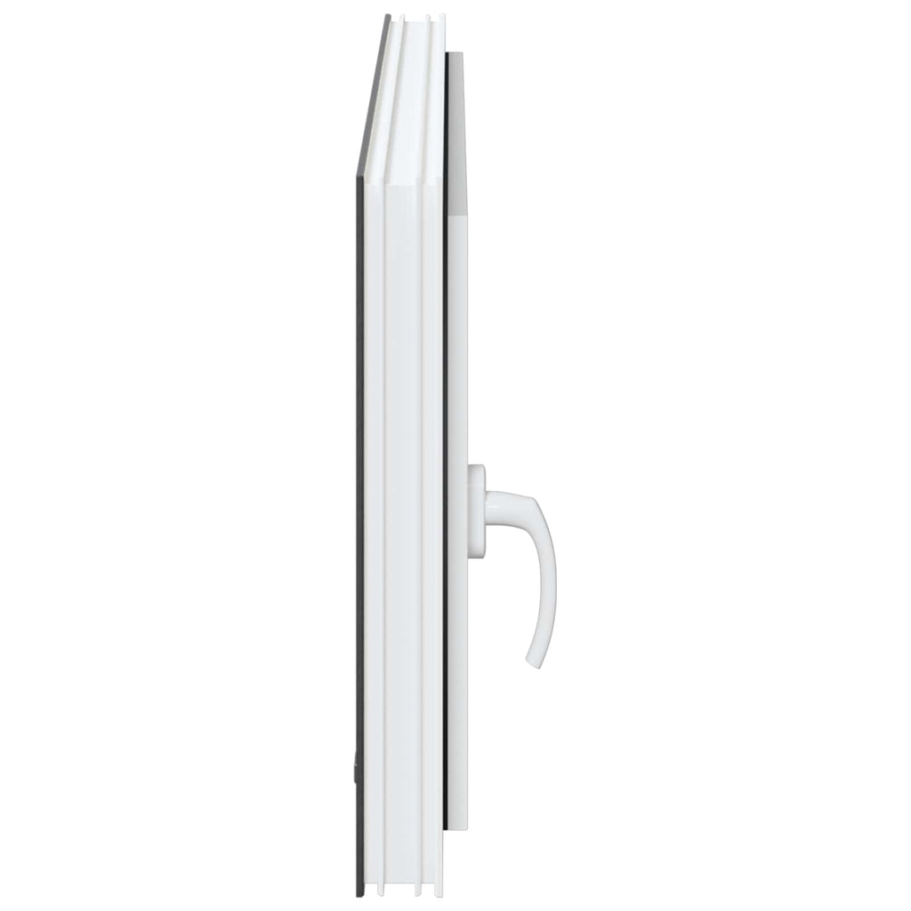 vidaXL Okno piwniczne RISOR 100 x 50 cm PVC i szkło antracytowy