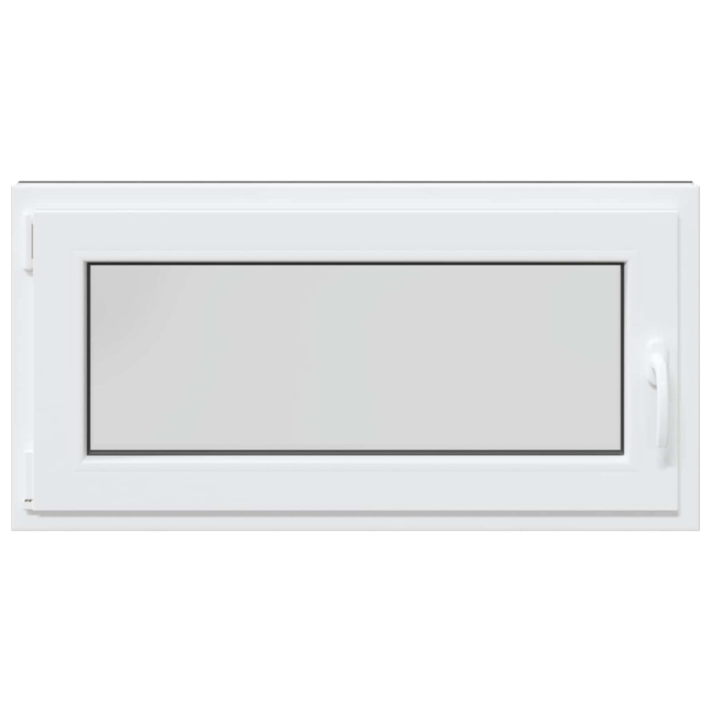 vidaXL Okno piwniczne RISOR 100 x 50 cm PVC i szkło antracytowy